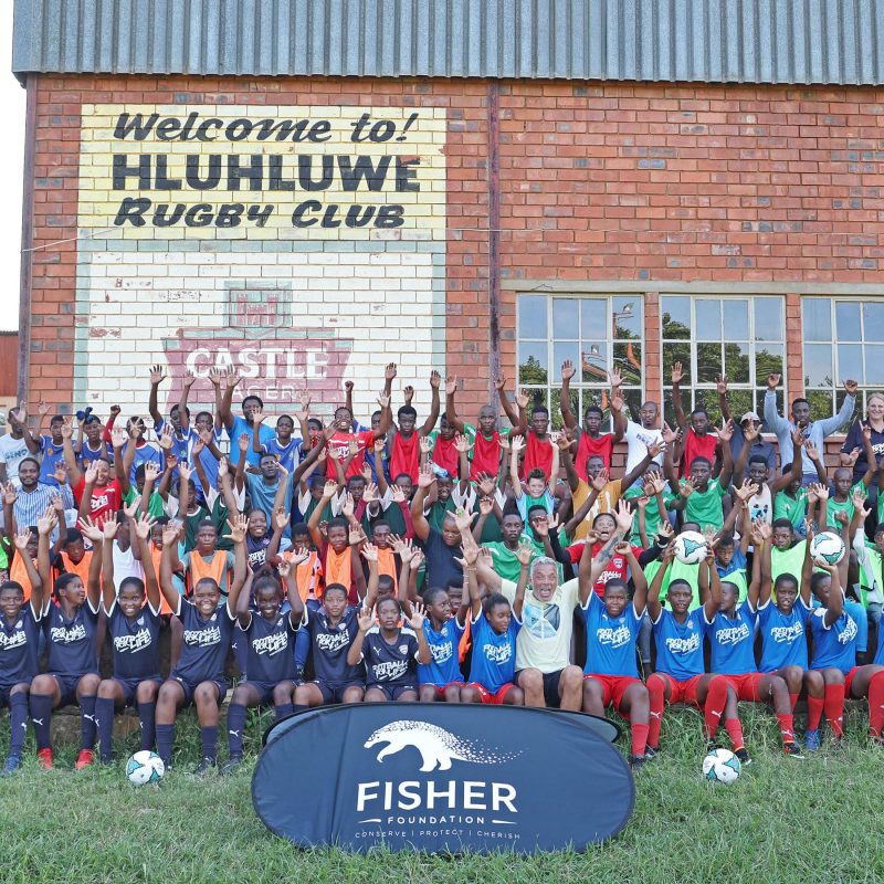 Seventy five children from the Mthekwini community and 15 coaches from the Hluhluwe district attended the Mark Fish Coaching Clinic which was held at the Hluhluwe Rugby Club.